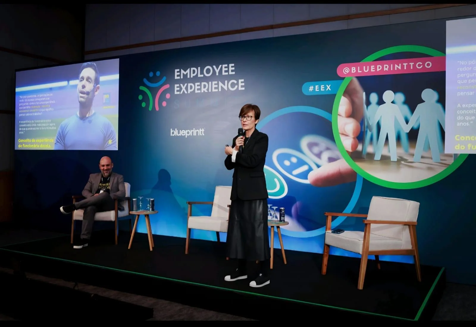 Inês Saldanha em palestra no Employee Experience Summit